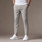 Chino Pants Slim Fit Stretch in Gray – Tarlano Premium Menswear