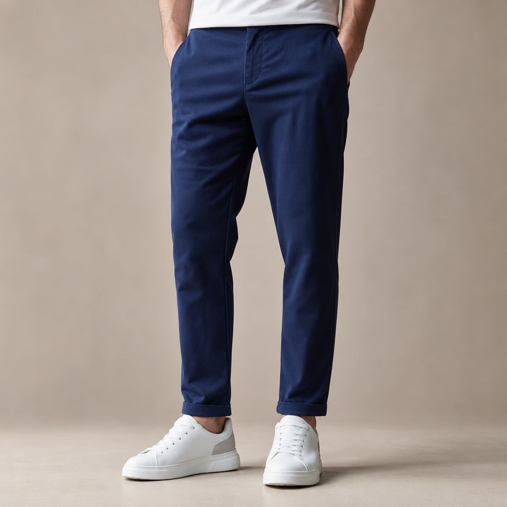Chino Pants Slim Fit Stretch in Navy Blue – Tarlano Premium Menswear