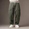 Cargo Pants Wide Leg Relaxed Fit Green – Product Photo