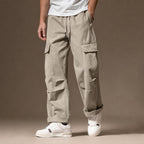 Cargo Pants Wide Leg Relaxed Fit Taupe – Product Photo