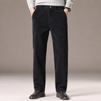 Chino Pants Corduroy Tapered Fit in Black – Tarlano Premium Menswear