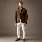 Sport Coat Wool Blend Stand Collar in Brown – Tarlano Premium Menswear