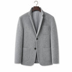 Sport Coat Wool Blend Stand Collar Gray – Product Photo