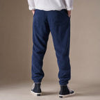 Cargo Pants Relaxed Fit Drawstring Waist Navy Blue – Full Look