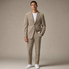 Blazer Corduroy Notch Lapel Relaxed Fit Khaki – Full Look