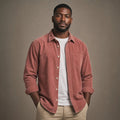 Corduroy Shirt Relaxed Fit Long Sleeve Red – Product Photo