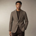 Blazer Houndstooth Check Tailored Fit Brown Brown – Product Photo