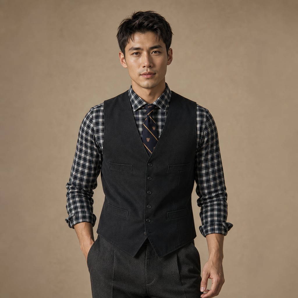 Waistcoat Faux Suede Slim Fit in Black – Tarlano Premium Menswear