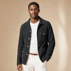 Sports Jacket Suede Utility Multi-Pocket Black – Product Photo