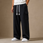 Cargo Pants Relaxed Fit Fleece Black – Product Photo