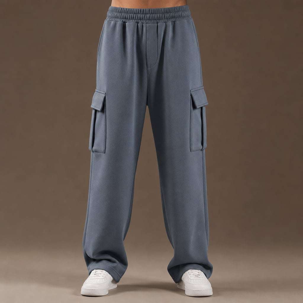 Cargo Pants Relaxed Fit Fleece in Dark Gray – Tarlano Premium Menswear