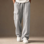 Cargo Pants Relaxed Fit Fleece Gray – Product Photo