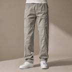 Cargo Pants Relaxed Fit Elastic Waist in Slate – Tarlano Premium Menswear