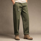 Cargo Pants Cotton Relaxed Fit Army Green – Product Photo