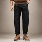 Cargo Pants Cotton Relaxed Fit Black – Product Photo