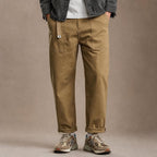Cargo Pants Cotton Relaxed Fit in Khaki – Tarlano Premium Menswear