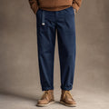 Cargo Pants Cotton Relaxed Fit Navy Blue – Product Photo
