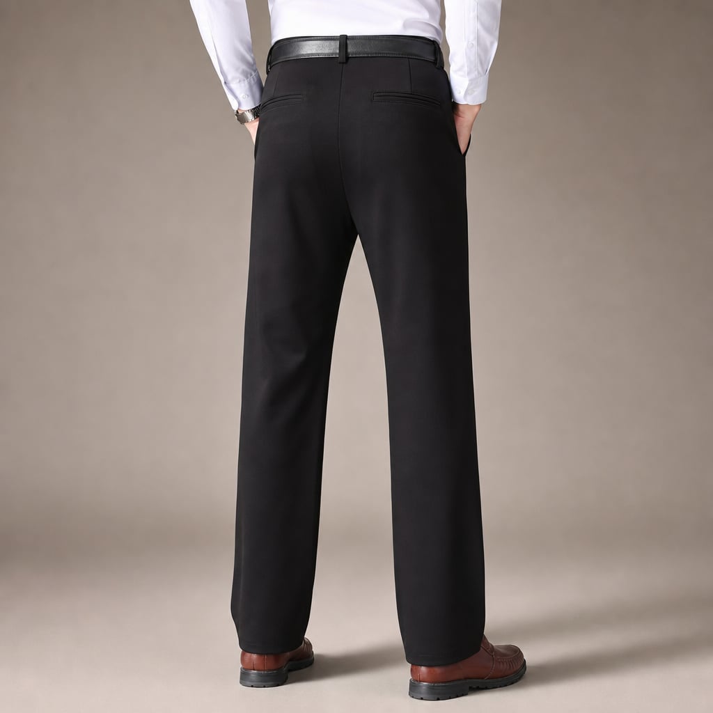 Wide Leg Trousers High Waist Relaxed Fit Black – Full Look