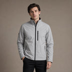 Sports Jacket Softshell Hooded Water-Resistant Grigio – Product Photo