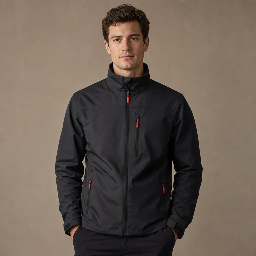 Sports Jacket Softshell Hooded Water-Resistant Nero – Product Photo