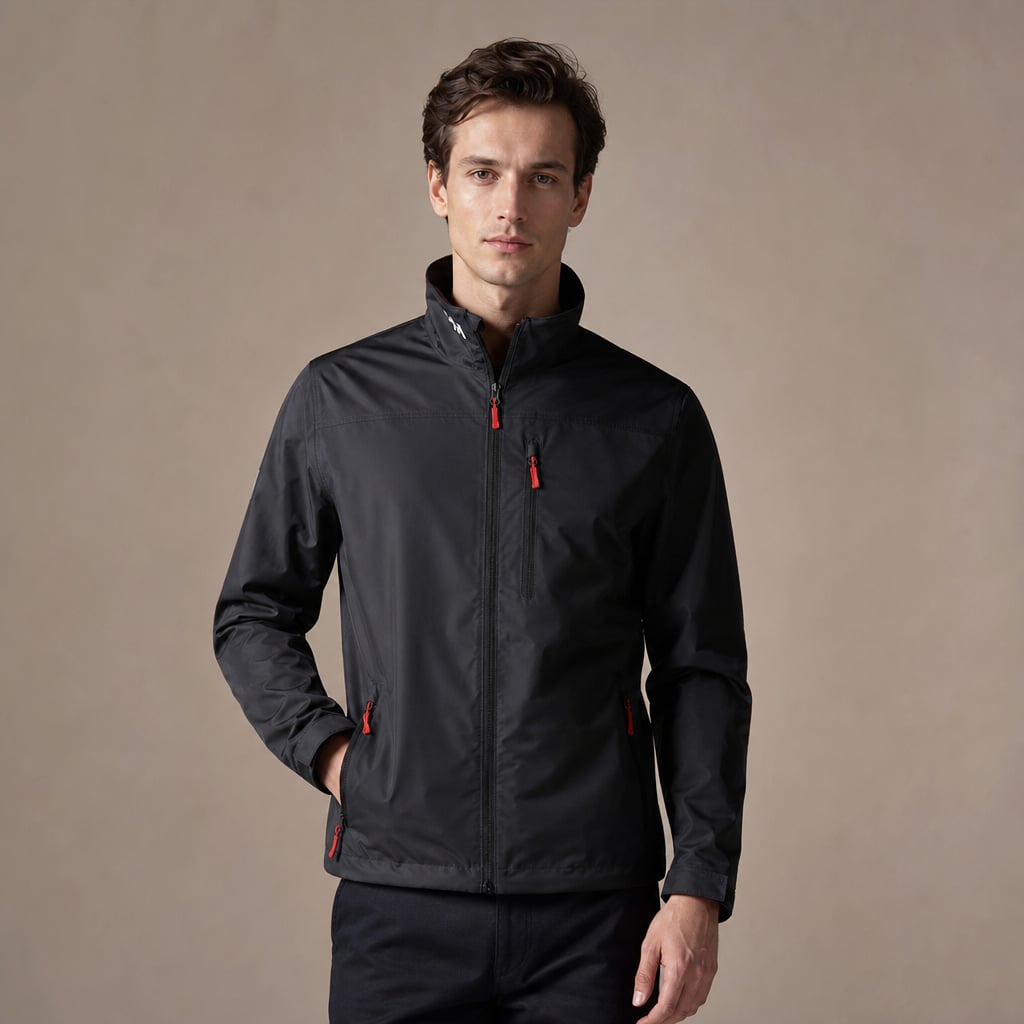 Sports Jacket Softshell Hooded Water-Resistant in Nero – Tarlano Premium Menswear