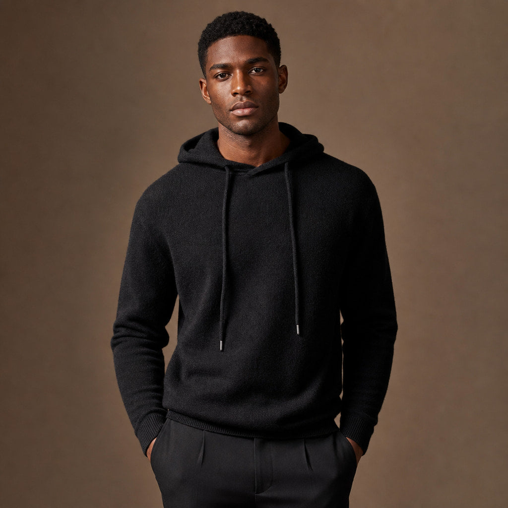 Ashcroft Merino Hoodie Black – Product Photo