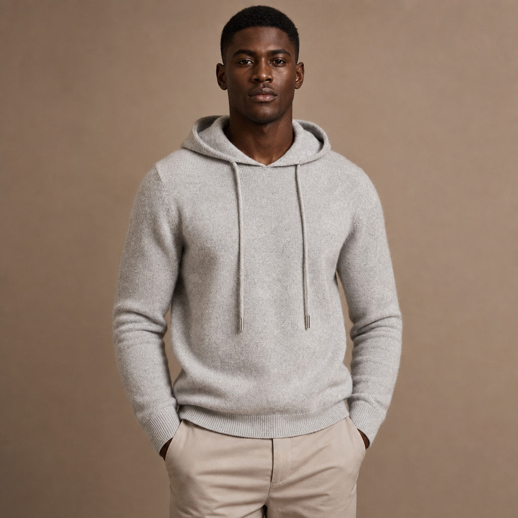Ashcroft Merino Hoodie Gray – Product Photo