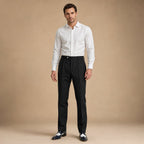 Dress Pants Pinstripe Slim Fit in Black – Tarlano Premium Menswear