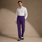Dress Pants Pinstripe Slim Fit Purple – Product Photo