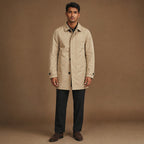 Coats Water-Resistant Quilted Lining Windproof in Beige – Tarlano Premium Menswear