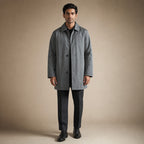 Coats Water-Resistant Quilted Lining Windproof in Gray – Tarlano Premium Menswear