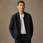 Blazer Relaxed Fit Unstructured Casual Black – Product Photo