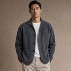 Blazer Relaxed Fit Unstructured Casual Dark Gray – Product Photo