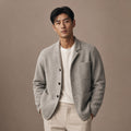 Blazer Relaxed Fit Unstructured Casual Gray – Product Photo