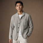 Blazer Relaxed Fit Unstructured Casual in Gray – Tarlano Premium Menswear