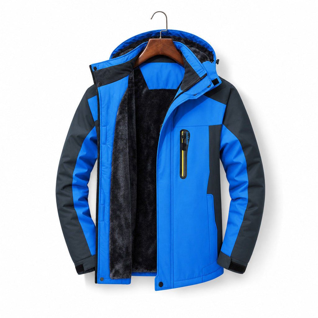 Coats Windbreaker Water-Resistant Removable Hood Blue – Product Photo