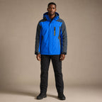 Coats Windbreaker Water-Resistant Removable Hood in Blue – Tarlano Premium Menswear