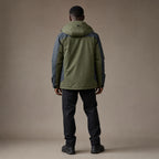 Coats Windbreaker Water-Resistant Removable Hood Green – Full Look