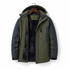 Coats Windbreaker Water-Resistant Removable Hood Green – Product Photo