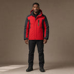 Coats Windbreaker Water-Resistant Removable Hood in Red – Tarlano Premium Menswear