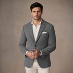 Herringbone Blazer Slim Fit Grey – Product Photo