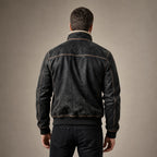 Coats Faux Leather Sherpa Lined Vintage Black Black – Full Look