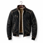 Coats Faux Leather Sherpa Lined Vintage Black Black – Product Photo