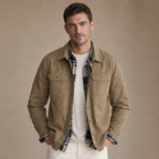 Wax Jacket Waxed Cotton Regular Fit Khaki – Product Photo