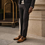 Oxford Shoes Wingtip Leather Brown – Full Look