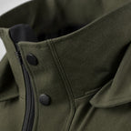 Coat Military Tactical Multi-Pocket Dark Green – Fabric and Detail Close-Up