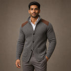 Blazer Knit Structured Relaxed Fit in Gray – Tarlano Premium Menswear