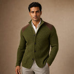 Blazer Knit Structured Relaxed Fit in Green – Tarlano Premium Menswear
