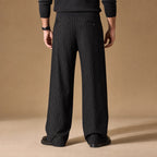 Pinstripe Trousers Wide Leg Black Black – Full Look