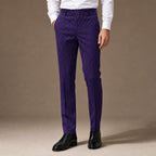 Dress Pants Striped Slim Fit in Purple – Tarlano Premium Menswear